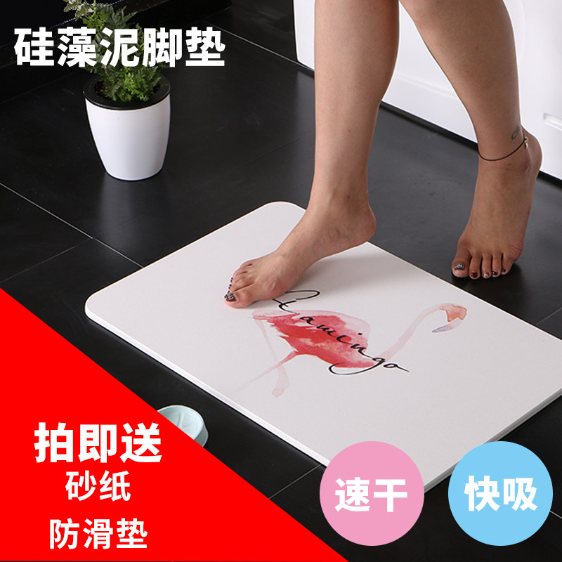 Dialgae sodium pad bathroom dressing cooling pad in doormat showroom balcony speed dry diatom mud slip mat