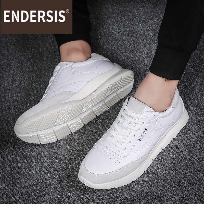 ENDERSIS men's shoes 2021 new white shoes men's sports Korean version of the tide ins super hot all-match increase running shoes