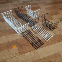 Hanging basket tray ins wrought iron storage supermarket grid mesh shelf home black and white photo wall decoration accessories