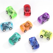 Kindergarten Gift Cartoon Mini Car Toy Back Force Little Car Transparent Racing Toy Mini back racing