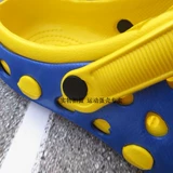 Модные нескользящие тапочки в стиле Crocs подходит для мужчин и женщин на платформе, износостойкая пляжная обувь, мюли, босоножки, закрытый носок, мягкая подошва