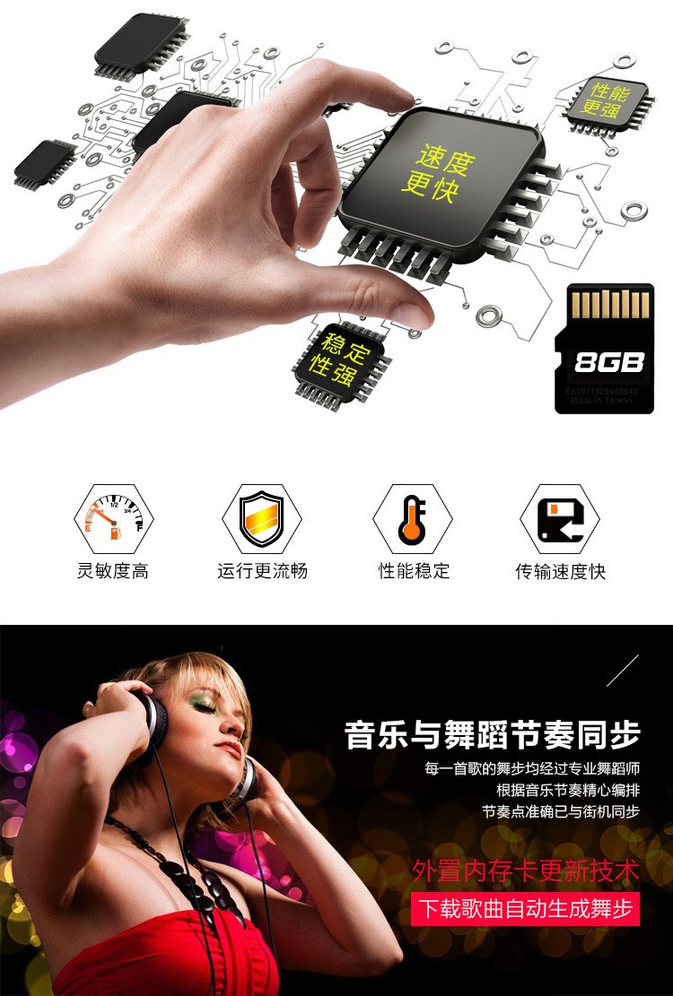 Máy bay chiến đấu [không dây HDMI mới] HD nhảy cực rõ ràng đôi máy nhảy đơn TV tại nhà - Dance pad máy nhảy audition tại nhà