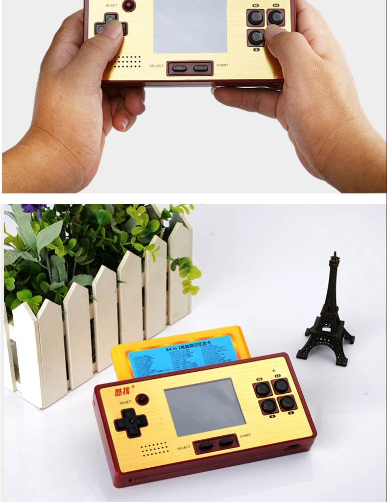 Beibeijia máy chơi game cầm tay trẻ em cổ điển hoài cổ cổ điển thẻ vàng đỏ máy trắng psp cọ máy fc tetris - Bảng điều khiển trò chơi di động máy chơi game powkiddy