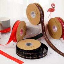 2 5cm stamping thread ribbon ribbon ribbon ribbon flower packaging butterfly bouquet bouquet flower belt
