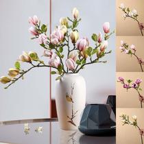 Artificial Magnolia Flower Branch For Home Living Room Decor