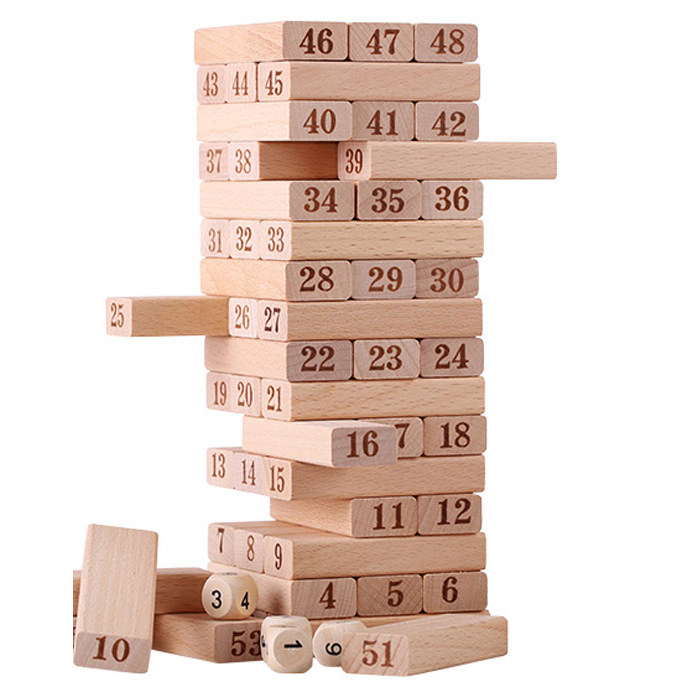 51 log extraction layer of laminated drawing toys for wooden parent - child interactive desktop children's puzzle game