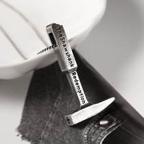 Shawshank Redemption Sterling silver pendant Mens fashion Hip hop Europe and the United States street mens necklace personality retro niche inspirational