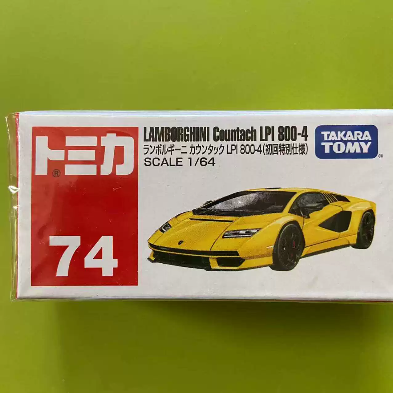 TOMY TOMICA красный и белый корпус № 74 модель Lamborghini Countash LP800 сплав 6 штук бесплатная доставка