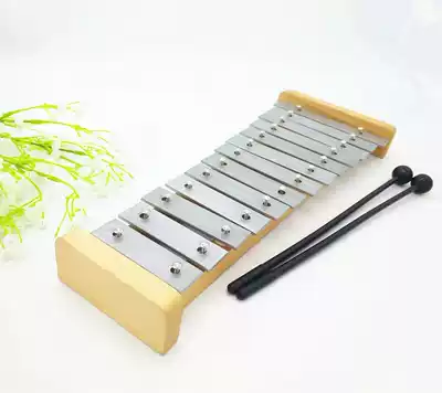 Small carillon 15-tone aluminum plate piano knock piano xylophone Orff children's percussion music teaching aids