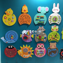 Kindergarten childrens educational Wall toy Park corridor wall teaching operation board life cognition Environmental Protection Series