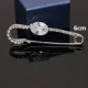 Thời trang Hàn Quốc sang trọng sáng bóng zircon rhinestone trâm cài khóa phụ kiện áo len pin trâm cài khóa miễn phí cổ áo nữ huy hiệu
