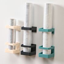 Paste wall-mounted kitchen cling film food bag storage rack household umbrella stand drain multifunctional storage rack