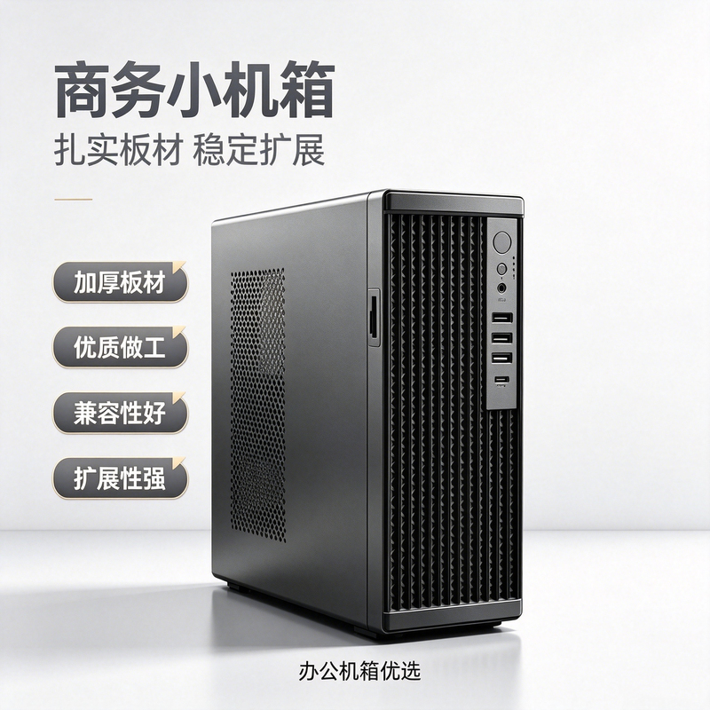 Thickened Mini Case, Business Office Computer Case, Compatible with Matx Motherboard, Small Case with Flex Power Supply Thickened Mini Case, Business Office Computer Case, Compatible with Matx Motherboard, Small Case with Flex Power Supply