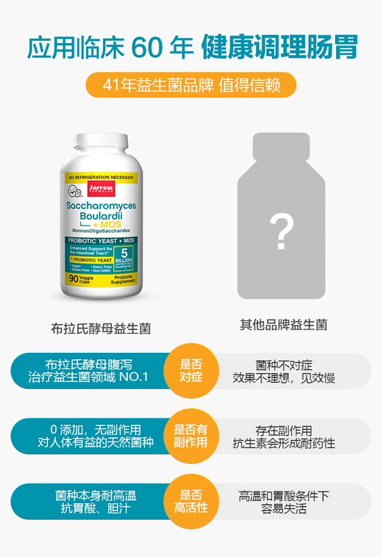 Ade Home American mail trực tiếp JarrowForm Formula Brady Yeast Cat Pet Probiotic - Cat / Dog Health bổ sung sữa cho chó mới đẻ