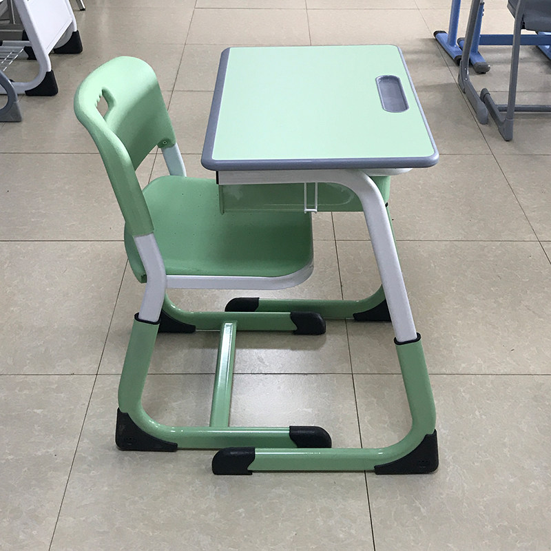 Children's new Guangdong province kindergarten junior high school remedial class training class classroom school single lifting desk and chair