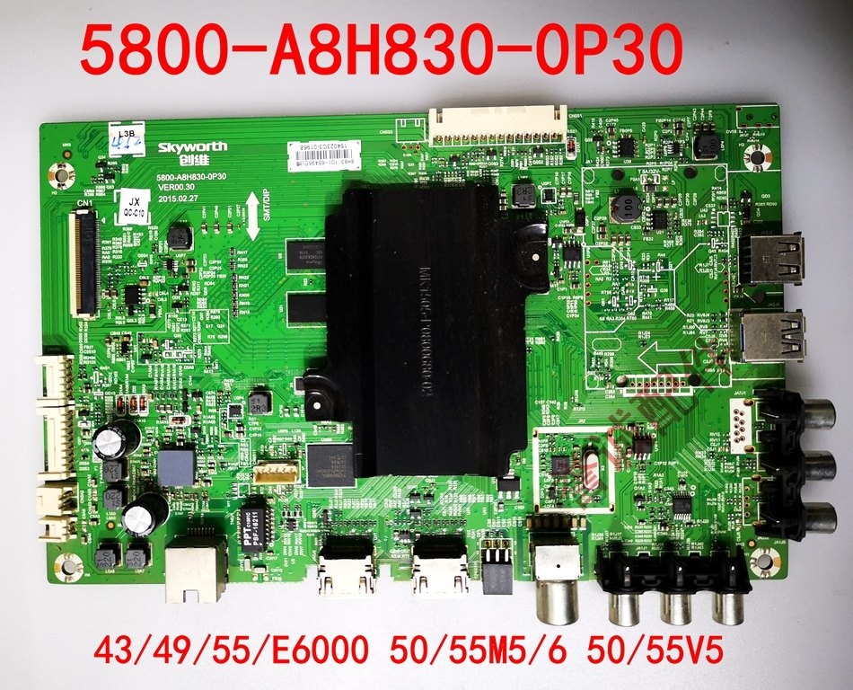 Original Skyworth 43E6000 49E6000 55E6000 50 55M5 motherboard 5800-A8H830-0P30