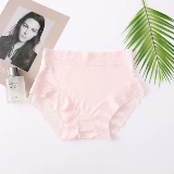 Шелковые тонкие кружевные трусы, антибактериальные шорты, дышащие штаны, средняя посадка, большой размер