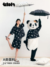 Пижама 野兽派家庭熊猫bang bang天丝棉质家庭服装套装，四季皆可穿，除瞭情侣睡衣 T/b/h
