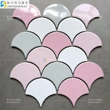 Зеленая рыбная чешуйка керамическая мозаичная стена ванная плитка сеть красная марокканская ветряная бассейн