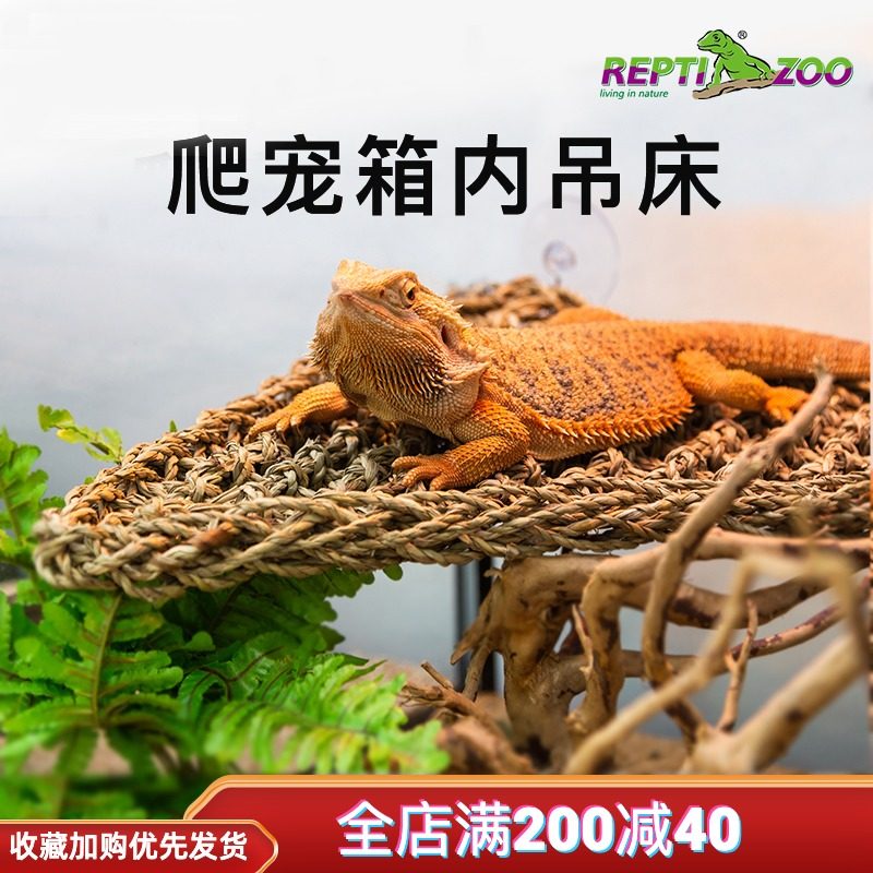 reptizoo Reptile hanging bed dodging house maned lion climbing rattan lizard BAO WEN Palace feeding box Natural landscaping