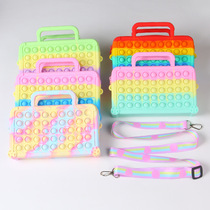 Rainbow Rodent Pioneer New Silicone Handbag Big and Rat Pioneer Decompress The Toy Extermination Pioneer Package Bag