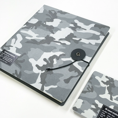 [Специальная скидка 20%] Квадратная книга KLEID, завернутая в веревку, квадрат 2 мм, формат A5, адаптированная ручка, цвет чернил, камуфляж, красный и зеленый, улучшенная бумага для заметок, студенческий офисный дневник