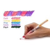 Детский маленький комплект, цветные карандаши с капюшоном, акварель, безопасные мелки, канцтовары на водной основе, защитная переносная система хранения