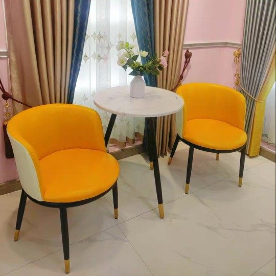 Net Red Balcony Small Table And Chairs Tea Table Three Sets Composition Cloth Art Garden Stools Casual Milk Tea Shop Combination Suit Sofa