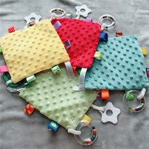 Baby colored bean soybean pawn paste paste label baby can eat bite sleeping handkerchief newborn sleeping