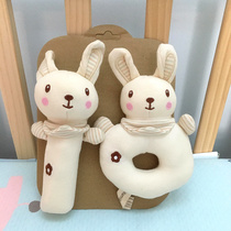 Baby hand ringing bell toy hands training 01 year old newborn skin can eat and calm dolls