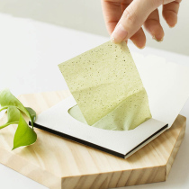 Beautiful craftsman oil-absorbing paper facial face female oil control mens summer portable makeup powder big green tea bamboo charcoal