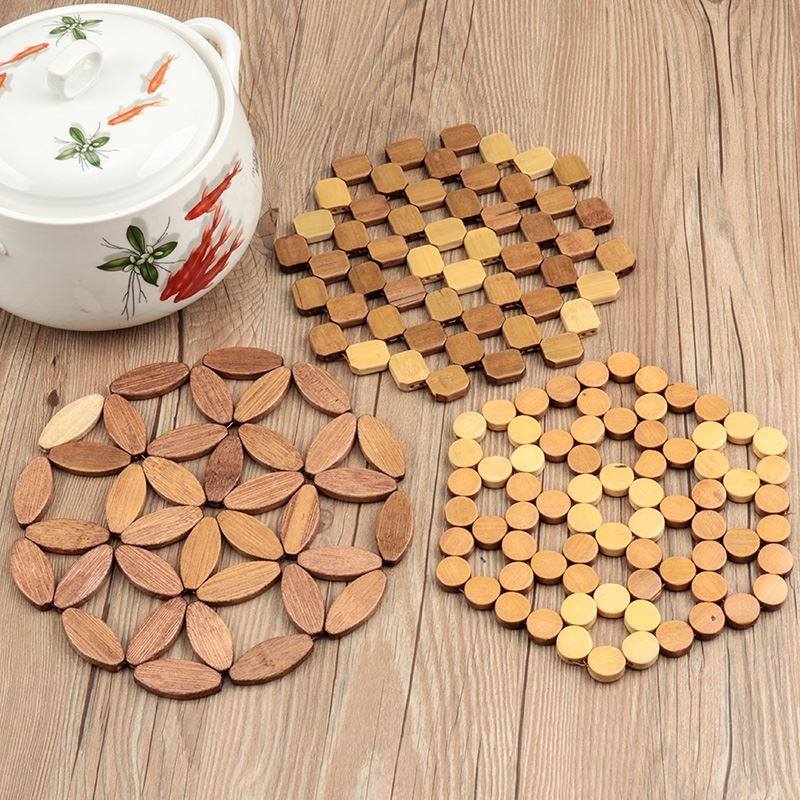 Casserole Insulation Special Mat Commercial Home High Temperature Resistant Table Soup Bowl Cushion Cup Bamboo Non-slip Hot Kettle High Pressure Chinese