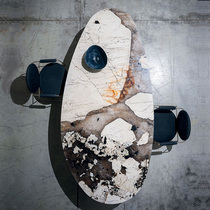 Light Extravagant Pandora Rock Plate Table Oval Modern Minimalist Home Designer Marble Findi Minima Dining Terrace