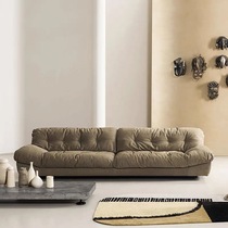 baxter designer real leather sofa-style extremely minimalist light lavish plums down double trio clouds sofa