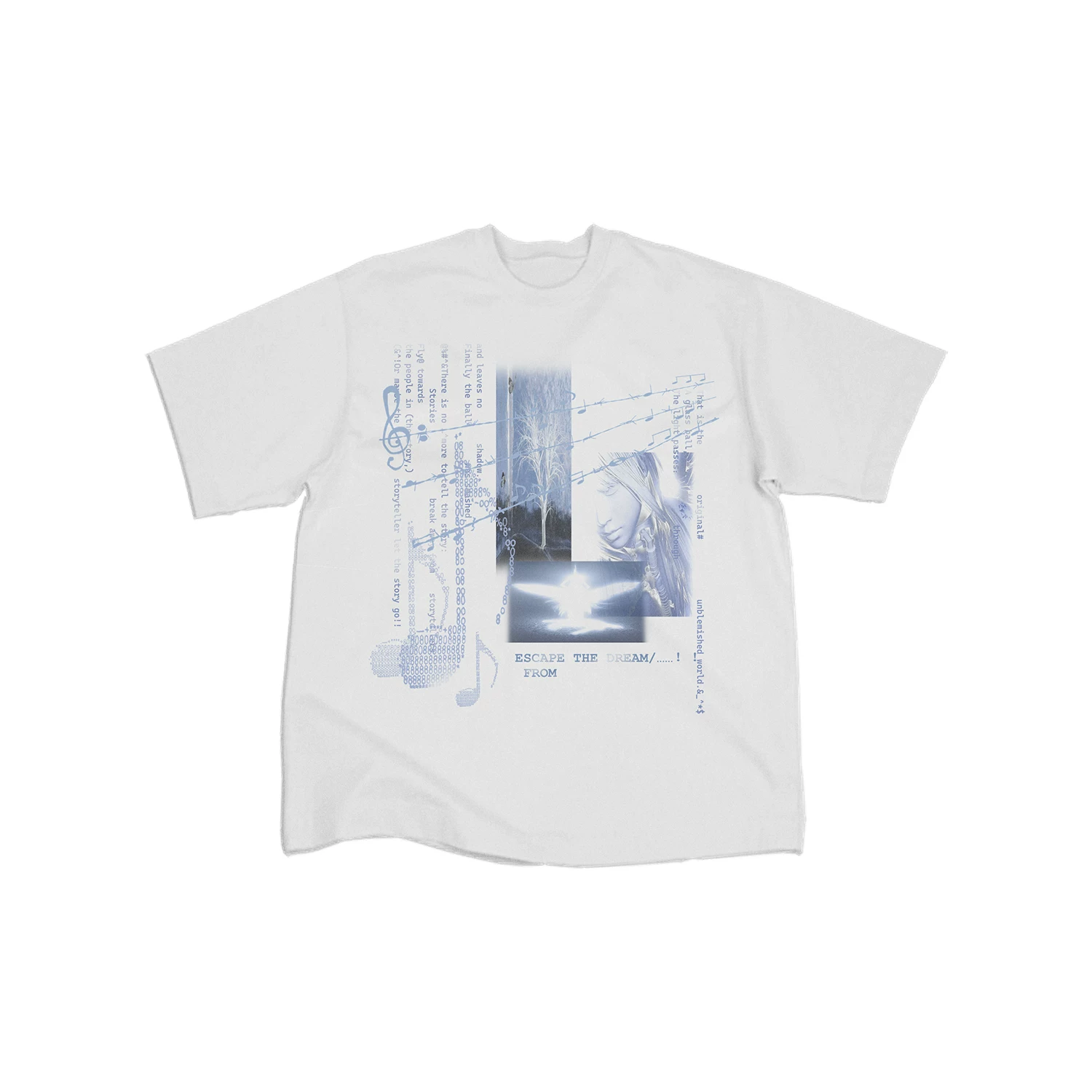 Футболка с коротким рукавом с принтом Dream Core Notes Angel Elements, мужская/женская, slim fit, дышащая, холодное ощущение