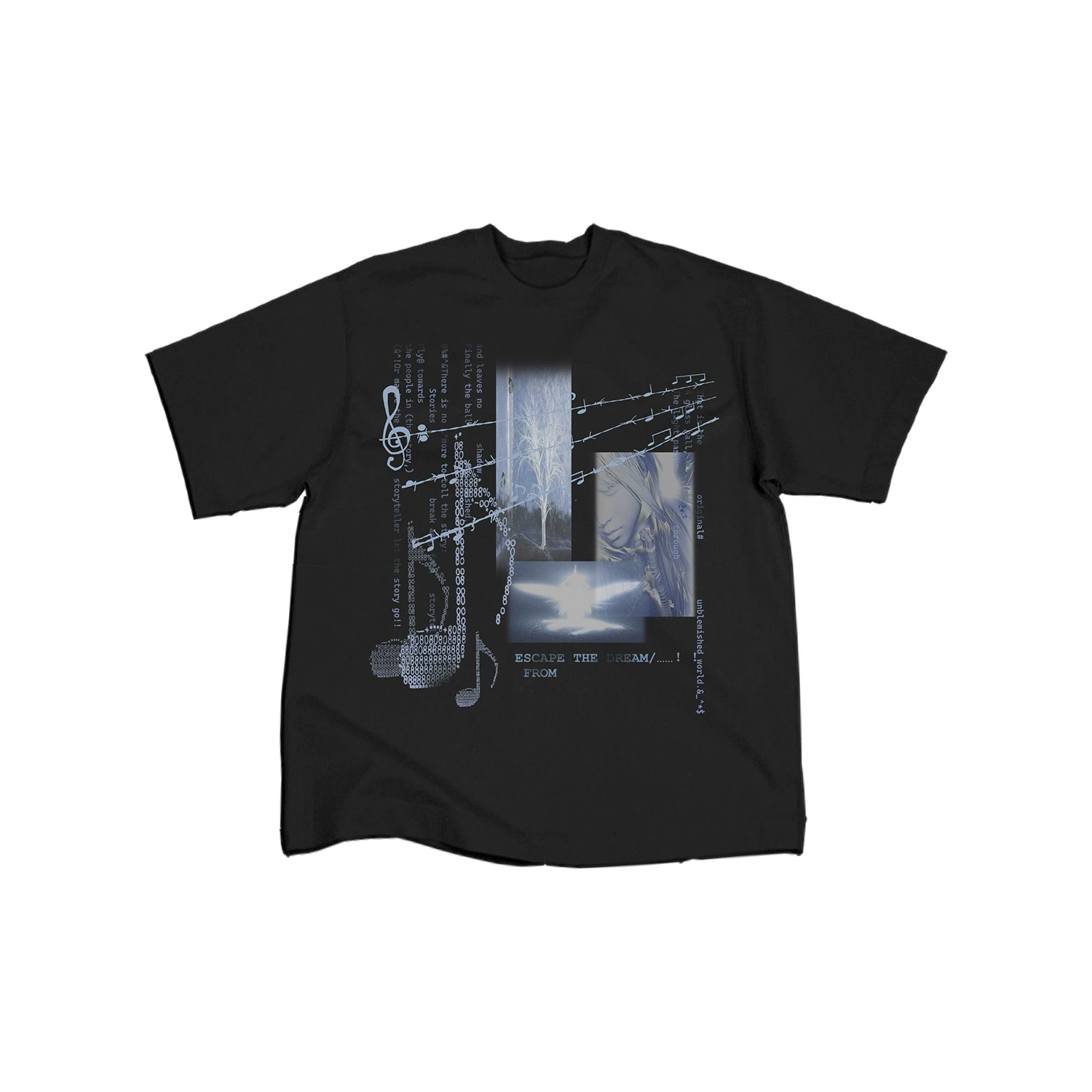 Футболка с коротким рукавом с принтом Dream Core Notes Angel Elements, мужская/женская, slim fit, дышащая, холодное ощущение