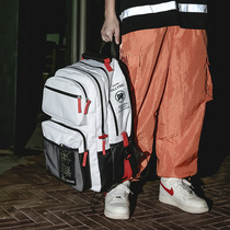 Han Edition Tide High School Boy School Girl Junior High School Boy Large Capacity Multilayer Sturdy And Durable Fashion Trend Double Shoulder Bag Cool