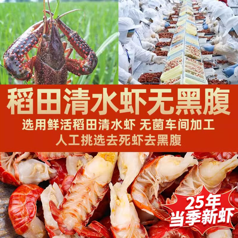 龙虾尾冷冻鲜活生鲜小龙虾无冰衣特级大虾尾虾球鲜冻批发商用整箱:海鲜爱好者的终极选择!-虾类制品-淘宝好物网