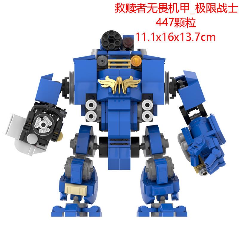 (High-Quality Brick Parts) Moc Warhammer 40K Redeemer Dreadnought Extreme Warrior [Assault Water Bottle] Building Blocks