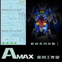 Amax Studio Core Gundam Dunda Fluorescent Water Sticker 1 0 Earth Uranus Neptune Jupiter Four in One