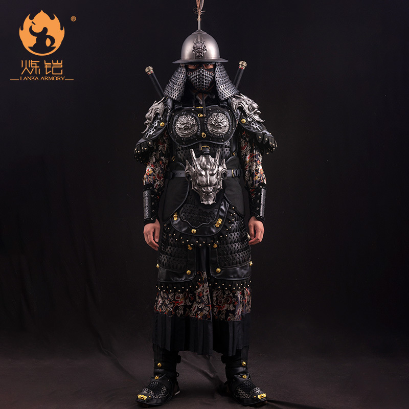 Armor Hall Xuanhei Jin Yiwei Battle Armor Chinese Armor Full Set of Armor Ancient Armor Real Wearable Costume for Men