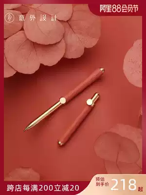 Two devices signature pen business high-end exquisite gift box Metal heavy feel gel pen lettering private custom logo Portable cowhide folding creative design Birthday gift gifts for men and women