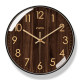 Living Room Wall Clock, Simple and Modern, Imitation Wood Texture Clock, 12/ 14inch Bedroom Clock, Ultra-Quiet Quartz Clock