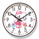 Cartoon Wall Clock Living Room Clock Hello Kitty Early Education Clock Kidsren's Girl's Bedroom Ultra-Quiet Quartz Clock