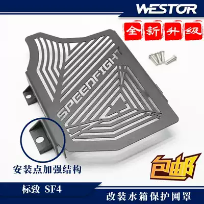 Peugeot locomotive Speedfight SF4 modified water tank protection net cover original factory installation position westor produced