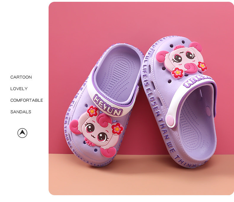 Children's Slippers, Girls' Clogs, Baby Girls' Sandals, Girls' 2026 Summer New Beach Shoes, Big Kids' Non-Slip Shoes — 14