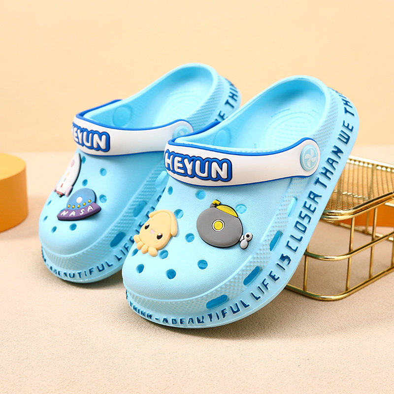 Boys Sandals Children's Hole Shoes Outdoor Non-Slip Bear Girls' Slippers Child Baby Closed Toe Summer Children's — 5