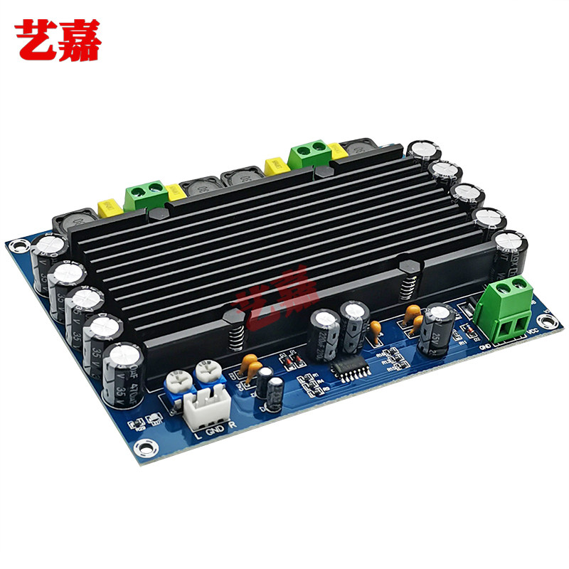 TPA3116D2 high power digital power amplifier board two-channel 2*150W preset TL074C pre-stage op amp DC24V