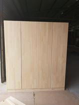 Custom solid wood large wardrobe wardrobe Pine cabinet top cabinet Double door swing door master bedroom storage wardrobe Environmental protection and economy