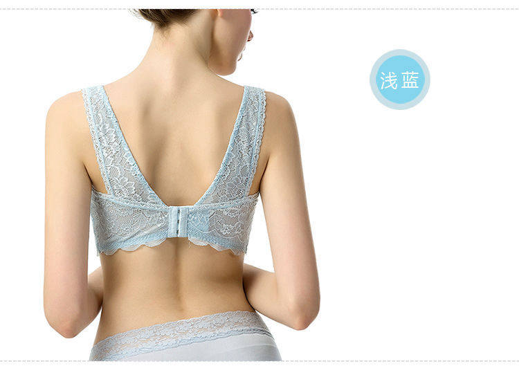 抹胸文胸 超薄防走光 夏季透明蕾丝裹胸式打底少女无钢圈内衣美背详情38